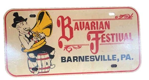Targa vanità vintage festival bavarese Barnesville, PA - Foto 1 di 4