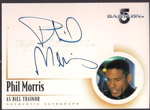 COMPLETE BABYLON 5 THE RA 2002 PHIL MORRIS AS BILL TRAINOR A12 ON CARD AUTOGRAPH - Picture 1 of 2