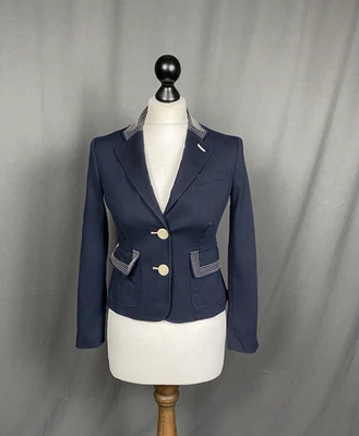 Chaqueta blazer básica azul para mujer Emporio Armani talla 40 Foto 1 de 4