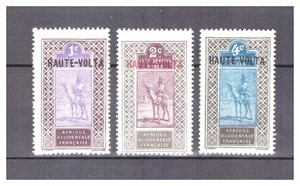 HAUTE - VOLTA    N °  1 / 3  .  3    VALEURS       NEUVES    *  .   SUPERBE . - Picture 1 of 2