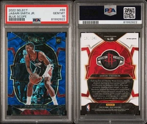 2022-23 Panini Select #/249 Jabari Smith Jr. Blue Scope - PSA 10 - Picture 1 of 1