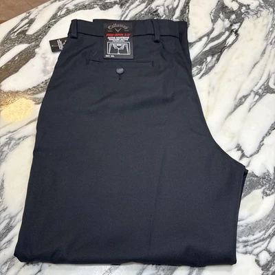 Callaway Pro Spin 3.0 Straight Leg Chino 38x30  Black Stretch 100% Polyester - Image 1 of 4