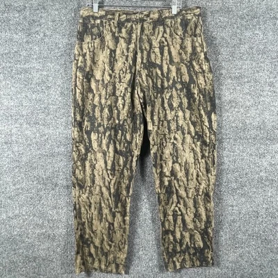 Pantalones de montaña Gander de colección para hombre 34x30 marrón árbol fantasma madera camuflaje rectos años 90 Foto 1 de 4