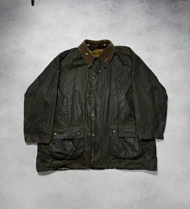 Men's Barbour Gamefair Vintage Jacket Fur Lining Wax Green A295 Size C52/132cm - Picture 1 of 24