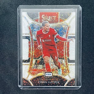 Virgil Van Dijk 2023-24 Panini Select EPL WHITE SPARKLE SSP Mezzanine Liverpool - Picture 1 of 2