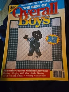 The Best Of Overall Boys-36 Patterns 90’s Magazine, Full Sized Applique Patterns - Picture 1 of 5