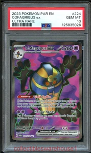 Pokemon Paradox Rift Cofagrigus ex 224 PSA 10 - Imagen 1 de 2