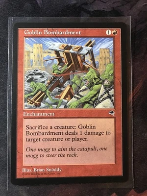 MTG Goblin Bombardment Tempest 179 NM Unplayed - Image 1 of 2