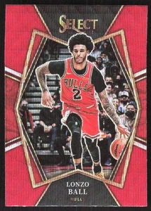 9867F 2021-22 Panini Select #107 Lonzo Ball Red Wave Prizms - Picture 1 of 2