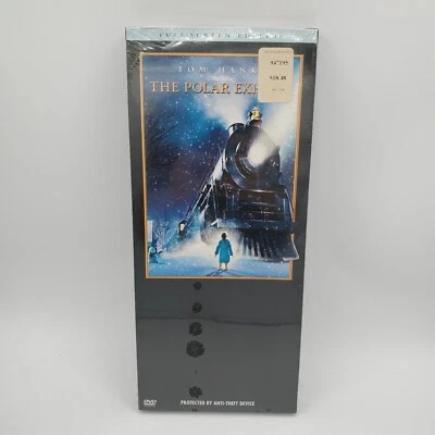 The Polar Express Full Screen DVD & Bonus Soundtrack Audiobook CD Longbox - NEW - Image 1 of 4