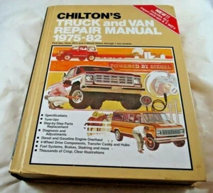 Manual de reparación de camiones y furgonetas Chilton's 1975-1982, camionetas, autocaravanas - Imagen 1 de 6