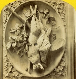 London 1862 Internationale Ausstellung Kendall Schnitzerei altes Stereoview Foto - Bild 1 von 3