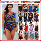 Plus Size Ladies Monokini Swimsuit Tummy Control One Piece Swimwear  Costume♛