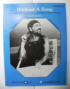"Without a Song" ~ Vintage Original Sheet Music ~ Willie Nelson - Picture 1 of 2
