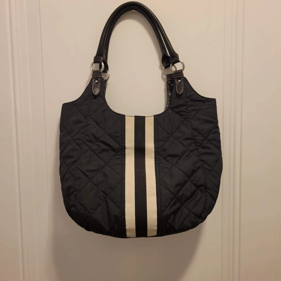 Women's Shoulder Bag - Heritage Collections by Bass - Black Quilted - Image 1 of 3