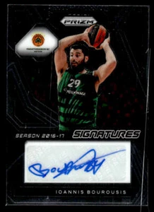 Ioannis Bourousis 2023-24 Panini Prizm EuroLeague #SI-IOA automático - Imagen 1 de 2