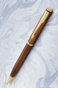 Parker Insignia Ballpoint Pen Topaz & Gold Black Ink New In Box Made In Usa - Picture 1 of 1