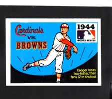 2089* 1971 Fleer 1944 World Series # 42 Cardinals vs Browns NM-MT
