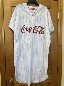 Camiseta de béisbol de colección años 80 Coca Cola camisa de noche vestido pijama de Coca Cola, talla única, ¡bonita! - Imagen 1 de 5