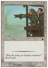 Magic the Gathering MTG Border Guard (9) Starter 1999   NM
