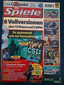 Computer Bild Spiele Ausgabe 1/2008 mit 2 DVD's - Bild 1 von 2
