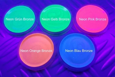 250ml GOLDSCHIMMER NEON BRONZE Flüssiglatex Low-Ammoniak Schwarzlicht Latex  - Bild 1 von 4