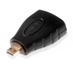 Poppstar HDMI adaptateur vers micro HDMI, 4k Ultra HD, Full HD, contacts plaqués - Photo 1/2