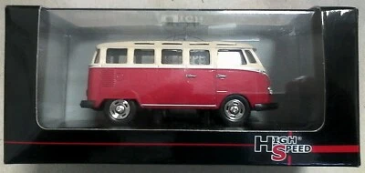 HIGH SPEED 1:43 DIE CAST METAL - FURGONE VOLKSWAGEN SAMBA BUS (T1) ART 43KFB12S - Immagine 1 di 2