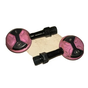 Speedplay Light Action 53mm Spindle PINK Road Pedals 9/16th Inch Pair dual sided - Picture 1 of 6