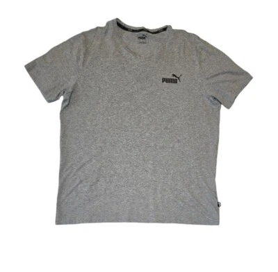 Camiseta para hombre Puma manga corta cuello en V gris talla L Foto 1 de 3