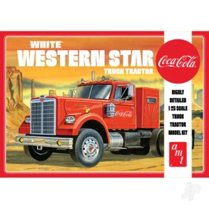 AMT White Western Star Semi Tractor (Coca Cola) Plastic Kit - Picture 1 of 7