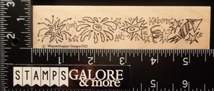 WHIPPER SNAPPER RUBBER STAMPS F022 Aah Ooh KABOOM FIREWORDS 4TH JULY PARTY #1642 - Picture 1 of 2