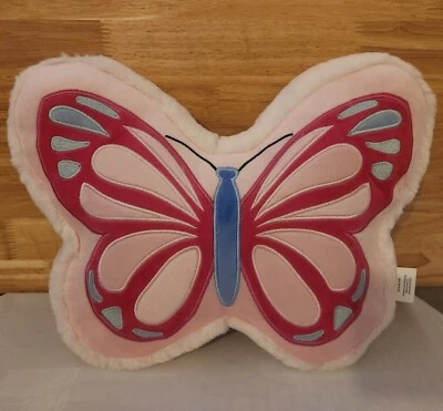Your Zone Pink 14" Butterfly Style Decorative  Pillow, Spot Clean - Image 1 of 2