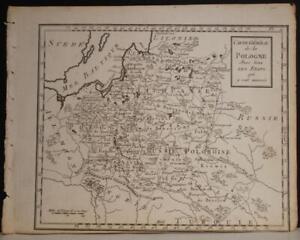 POLAND & LITHUANIA 1804 PIERRE BÉRTHOLON ANTIQUE ORIGINAL COPPER ENGRAVED MAP