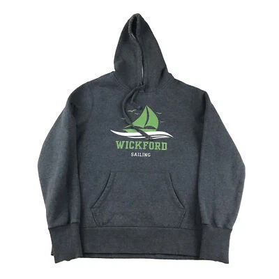 Wickford Sailing Hoodie Womens Medium Gray Graphic Pullover Hooded Sweatshirt - Image 1 of 4