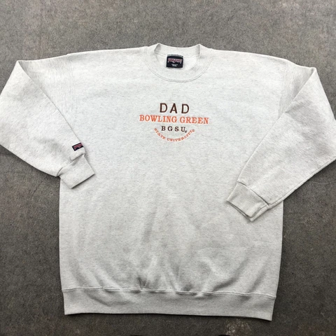 VTG Bowling Green State University Falcons Sweatshirt Mens 2XL Embroidered DAD Cover