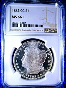 1882cc MORGAN DOLLAR NGC Ms66+ ULTRA RARE VSS/VAM 5 DEEP CAMEO LOOKS PL NGC PQ+ - Bild 1 von 14