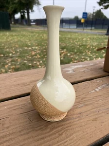 VINTAGE Royal Haeger EWER Pitcher w/ Handle VASE CREAM LAVA GLAZE JUG DECANTER - Picture 1 of 14