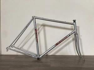 70s Vintage Bianchi Campione del Mondo 12V Frame / 57 cm / Silver - Picture 1 of 24