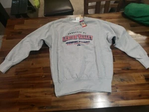 Majestic Size M MED GREY GRAY Ironpigs Sweatshirt NWT 2007 NOS Sweater MLB  - Picture 1 of 7
