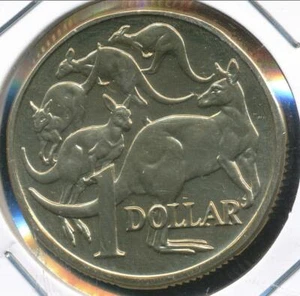 Australia 1985 One Dollar $1 Elizabeth II (Mob of Roos) - Choice Uncirculated - Picture 1 of 3