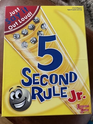5 Second Rule Junior (6+) Board Game - Just Say It Out Loud! Brand New - Image 1 of 3