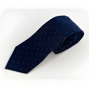 Corbata para hombre Lauren Ralph Lauren azul seda geométrica geo oficina 100 % seda - Imagen 1 de 4