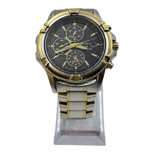 Seiko Watch Solar Chronograph Black Dial Watch Model V172-0AJ0 (See description) - Picture 1 of 11