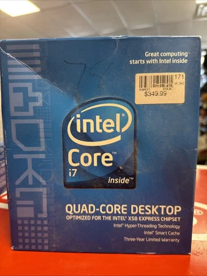 Intel Core i7 Processor i7-920 2.66GHz 8 MB LGA1366 CPU BX80601920 New Sealed - Image 1 of 4