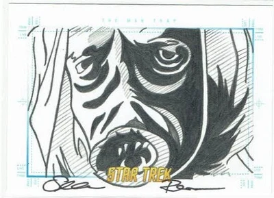 Star Trek TOS Art & Images Sketch Card The Man Trap by Sean Pence - Image 1 of 2