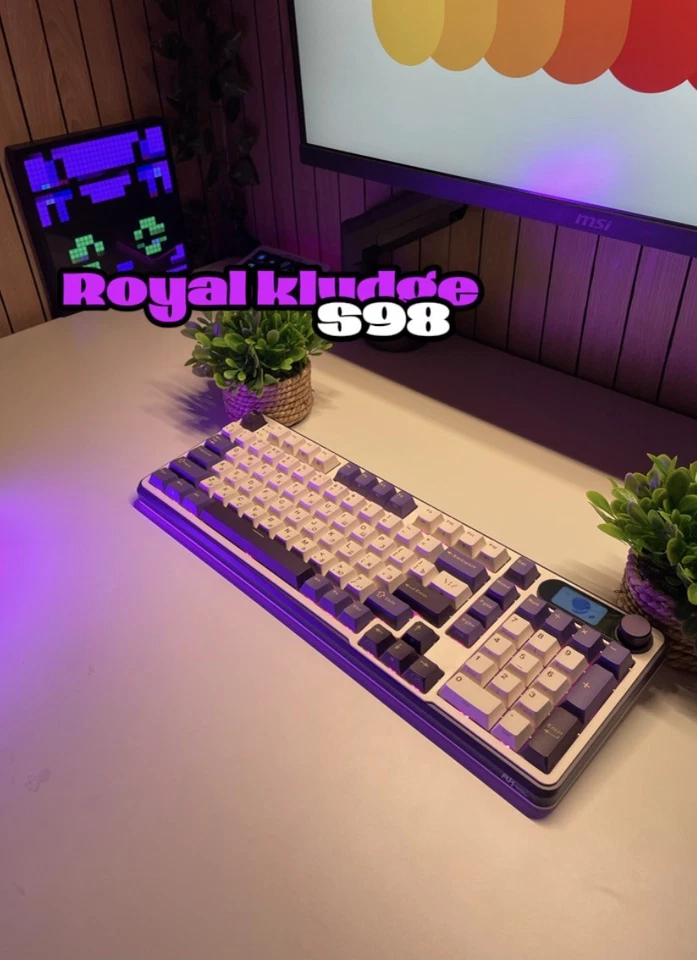 Rk Royal Kludge S98 RGB Keyboard – Wireless Mechanical – For Gaming & Office Use - Bild 1 von 4
