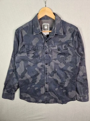 G-Star Raw Arc 3D Shirt Men's L (Fits M) Camo Long Sleeve Buttons - Image 1 of 4