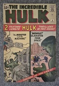 Incredible Hulk #4 Origin Retold 1962 Marvel Comics Really Nice Never Pressed - Picture 1 of 10