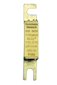 Bussmann TYPOWER SILCU 170L2516 63A 660V Industrial Fuse New - Picture 1 of 5